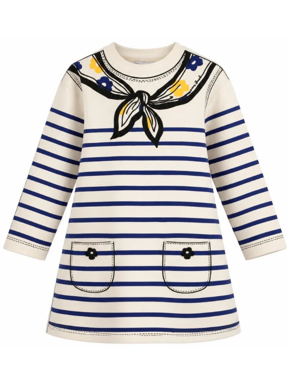 Abito per bambina The Marc jacobs Kids beige con motivo a righe W60972 148 THE MARC JACOBS KIDS 