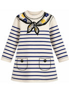 Abito per bambina The Marc jacobs Kids beige con motivo a righe W60972 148 THE MARC JACOBS KIDS 