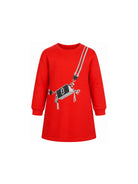 Abito per bambina The Marc Jacobs Kids rosso con stampa Snapshot Bag W60973 975 THE MARC JACOBS KIDS 