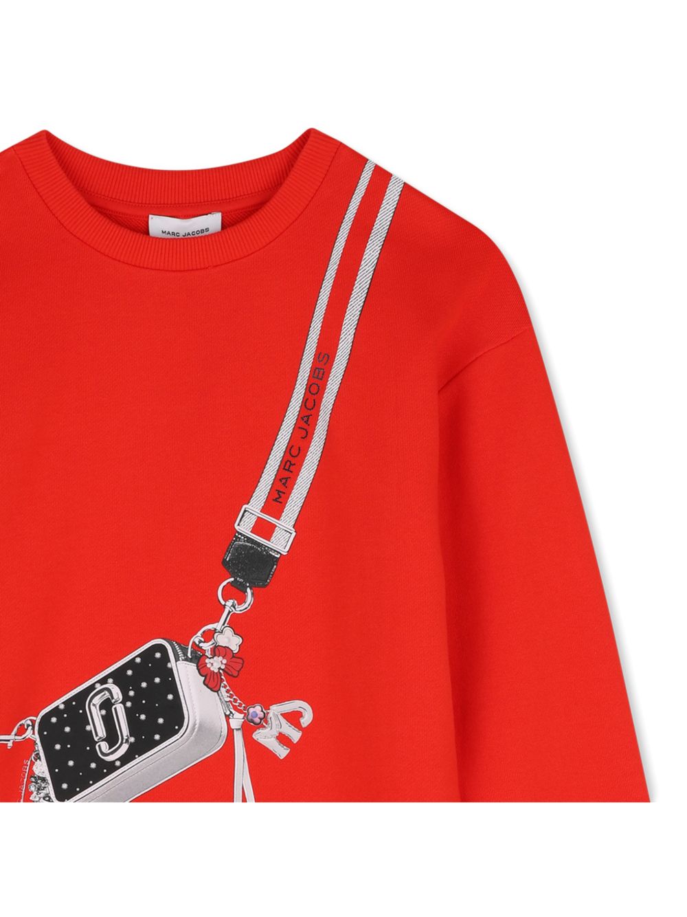 Abito per bambina The Marc Jacobs Kids rosso con stampa Snapshot Bag W60973 975 THE MARC JACOBS KIDS 