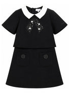 Abito per bambina The Marc Jacobs Kids nero impreziosito da cristalli W60974 09B THE MARC JACOBS KIDS 