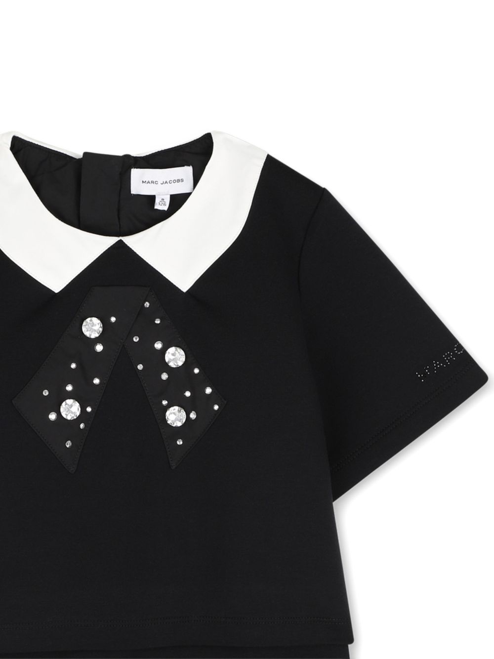 Abito per bambina The Marc Jacobs Kids nero impreziosito da cristalli W60974 09B THE MARC JACOBS KIDS 