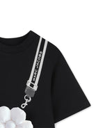 Abito per bambina The Marc Jacobs Kids nero con applicazione fiori in rilievo W60975 09B THE MARC JACOBS KIDS 