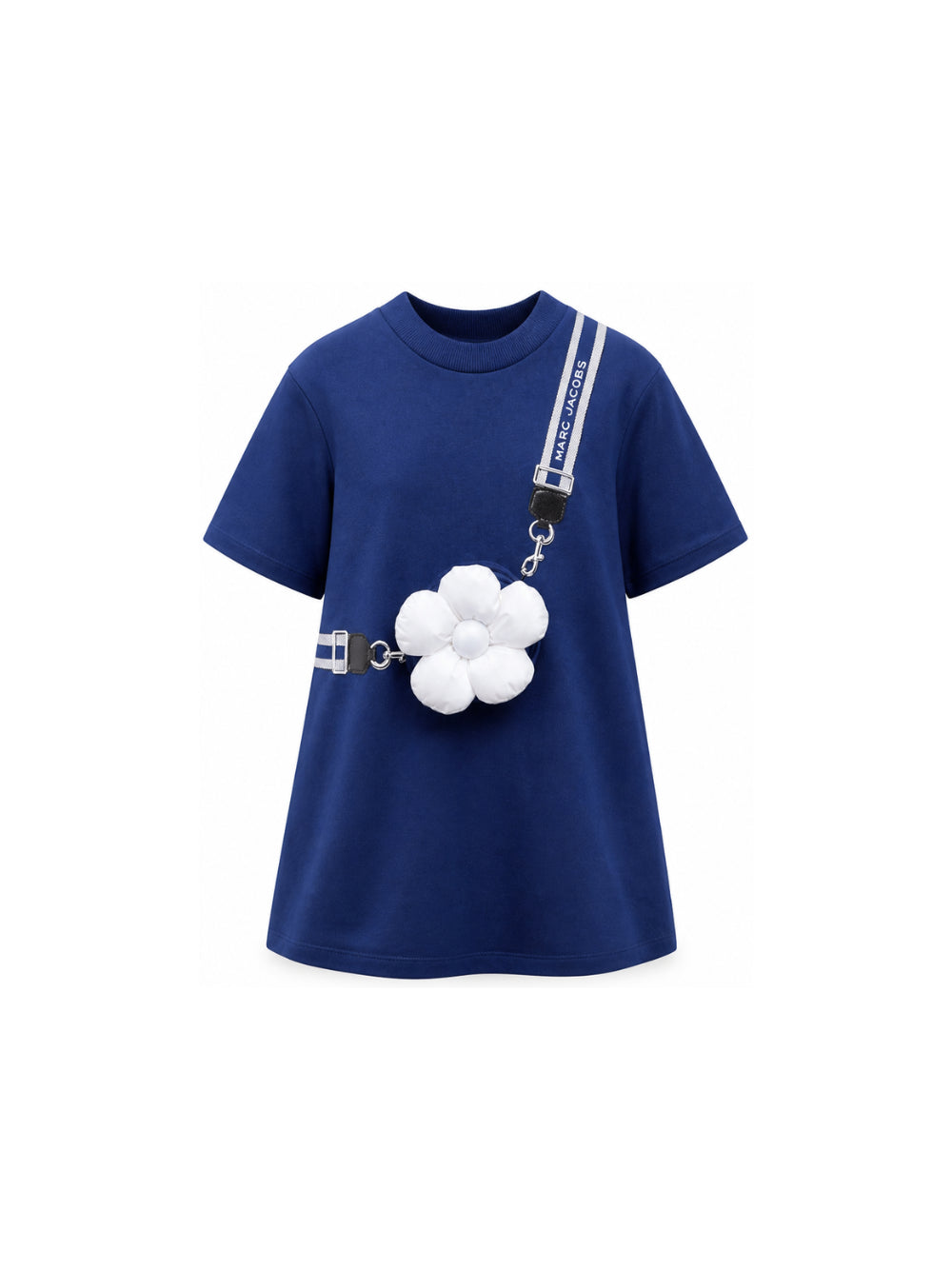 Abito per bambina The Marc Jacobs Kids blu  con applicazione fiori in rilievo W60975 841 THE MARC JACOBS KIDS 