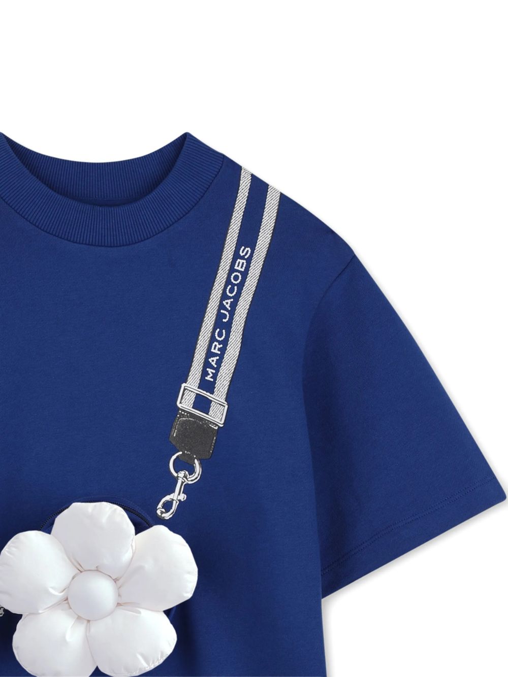 Abito per bambina The Marc Jacobs Kids blu  con applicazione fiori in rilievo W60975 841 THE MARC JACOBS KIDS 