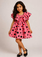 Abito per bambina The Marc Jacobs Kids rosa con motivo a pois W60980 98A THE MARC JACOBS KIDS 