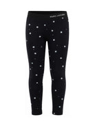 Leggins per bambina The Marc Jacobs Kids neri con applicazione fiori in rilievo W60986 09B THE MARC JACOBS KIDS 
