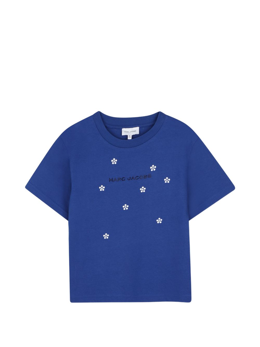 T-shirt per bambina The Marc Jacobs Kids blu con decorazione in cristalli W60993 841 THE MARC JACOBS KIDS 