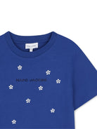 T-shirt per bambina The Marc Jacobs Kids blu con decorazione in cristalli W60993 841 THE MARC JACOBS KIDS 