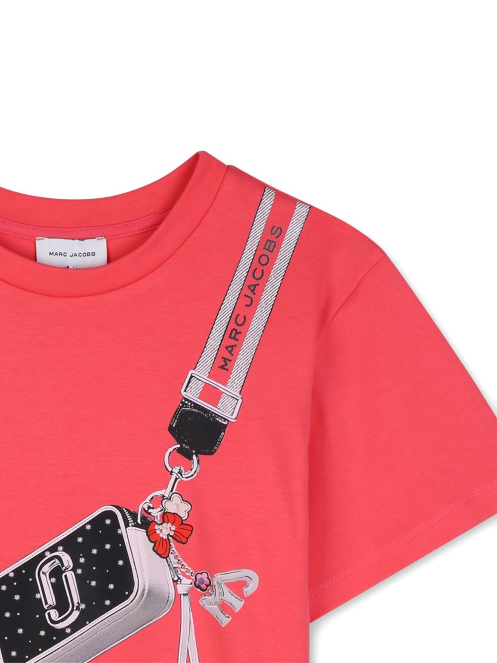 T-shirt per bambina The Marc Jacobs Kids rossa con stampa grafica W60994 98A THE MARC JACOBS KIDS 