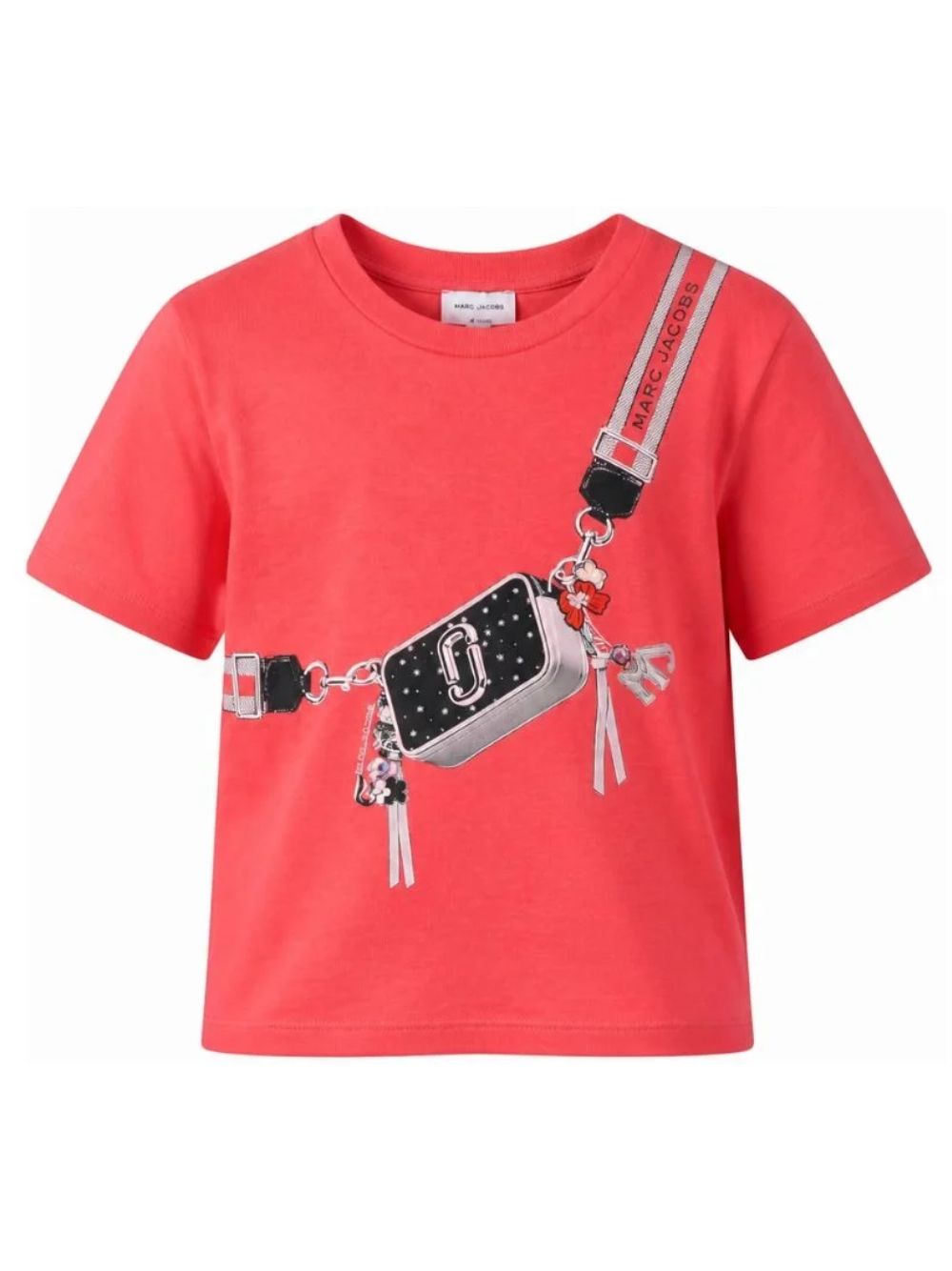 T-shirt per bambina The Marc Jacobs Kids rossa con stampa grafica W60994 98A THE MARC JACOBS KIDS 
