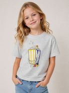 T-shirt per bambina The Marc Jacobs Kids grigia con stampa grafica sul davanti W60996 A18 THE MARC JACOBS KIDS 
