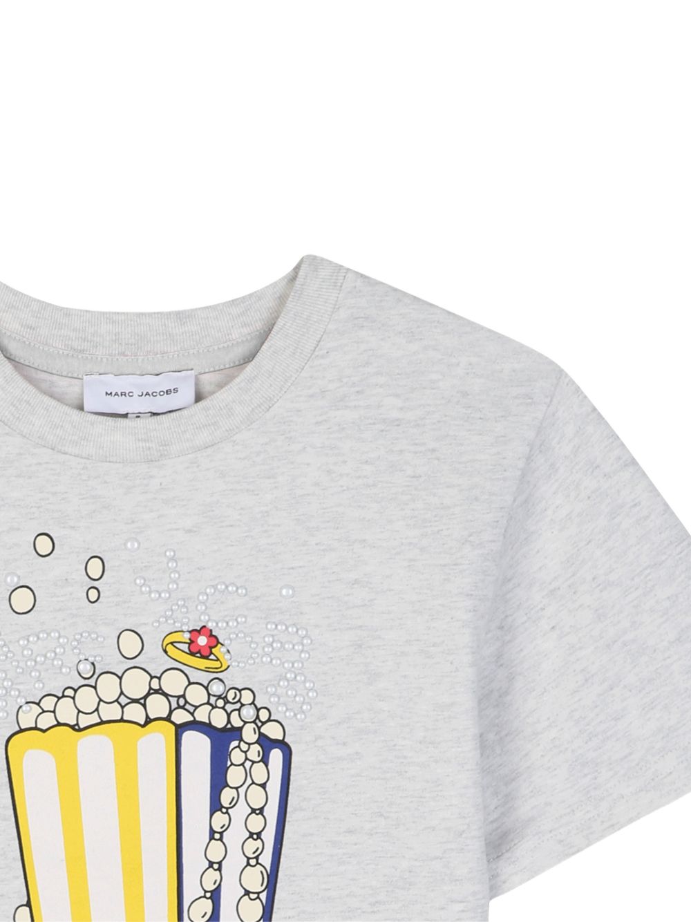 T-shirt per bambina The Marc Jacobs Kids grigia con stampa grafica sul davanti W60996 A18 THE MARC JACOBS KIDS 