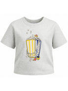 T-shirt per bambina The Marc Jacobs Kids grigia con stampa grafica sul davanti W60996 A18 THE MARC JACOBS KIDS 
