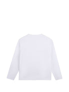T-shirt per bambina The Marc Jacobs Kids bianca con logo sul davanti W60997 10P THE MARC JACOBS KIDS 