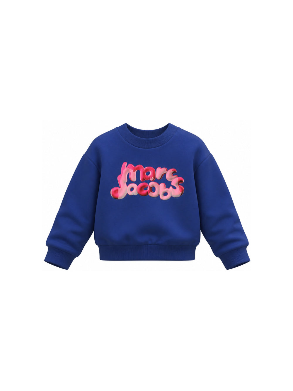 Felpa per bambina The Marc Jacobs Kids blu con logo sul davanti W61008 841 THE MARC JACOBS KIDS 
