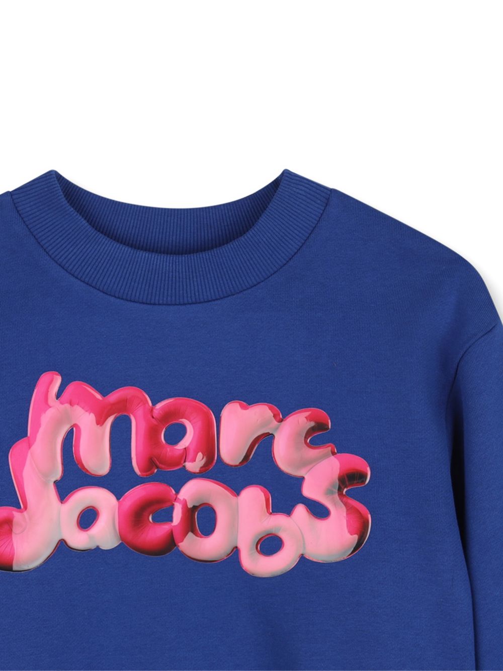 Felpa per bambina The Marc Jacobs Kids blu con logo sul davanti W61008 841 THE MARC JACOBS KIDS 