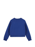 Felpa per bambina The Marc Jacobs Kids blu con logo sul davanti W61008 841 THE MARC JACOBS KIDS 