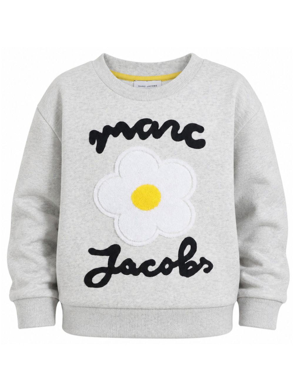 Felpa per bambina The Marc Jacobs Kids grigia con applicazione fiore in rilievo W61009 A18 THE MARC JACOBS KIDS 