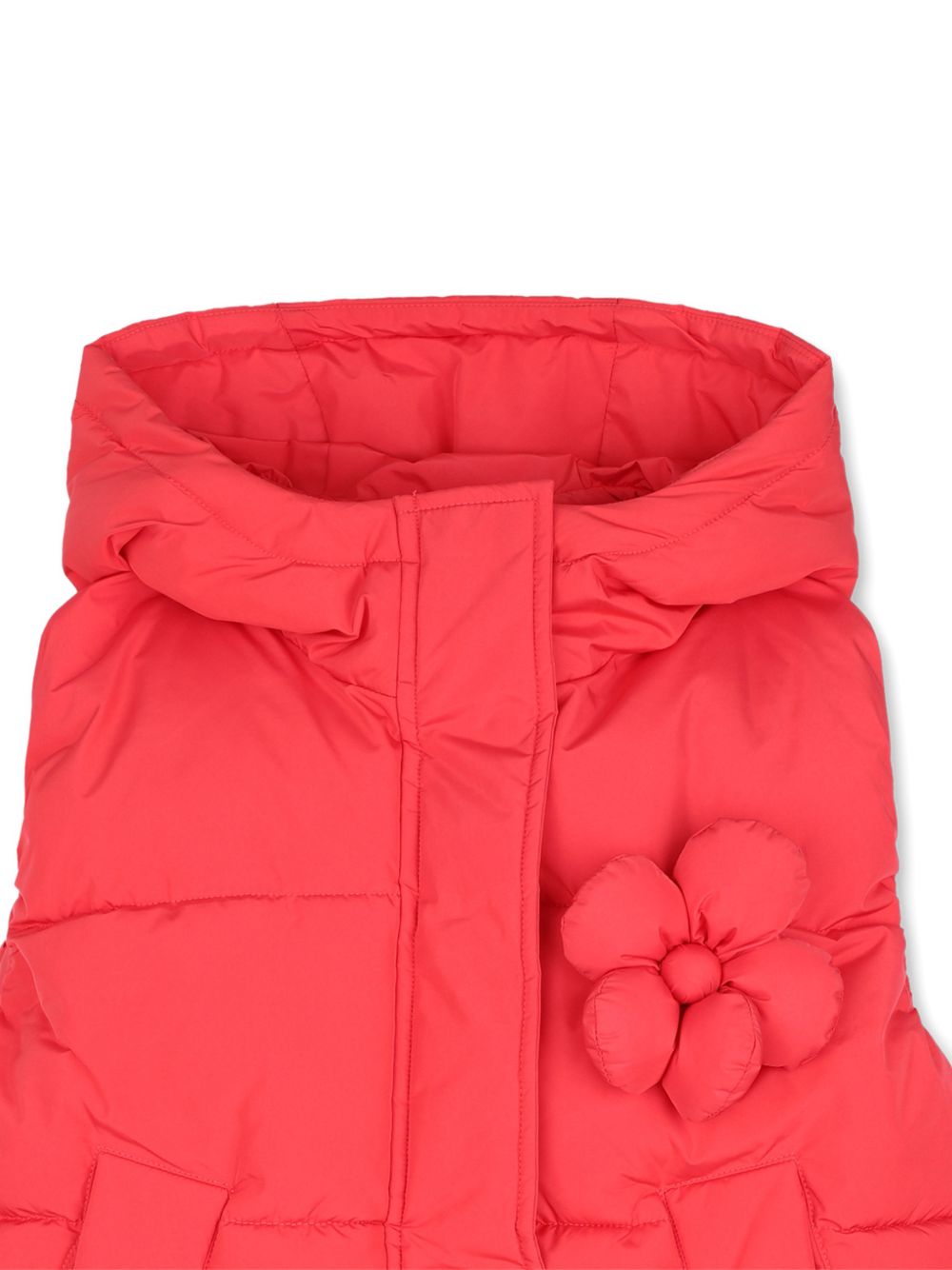 Gilet per bambina The Marc Jacobs Kids rosso con applicazione a fiore sul davanti W61013 98A THE MARC JACOBS KIDS 