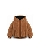 Giubbino per bambina The Marc Jacobs Kids marrone con finitura in shearling W61015 213 THE MARC JACOBS KIDS 