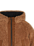 Giubbino per bambina The Marc Jacobs Kids marrone con finitura in shearling W61015 213 THE MARC JACOBS KIDS 