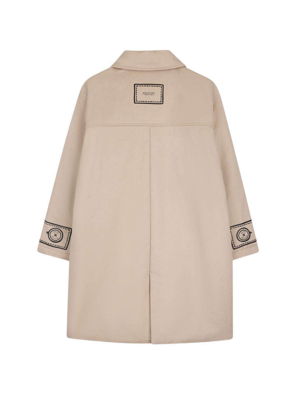 Cappotto per bambina The Marc Jacobs Kids beige con stampa a trompe l'oeil W61016 296 THE MARC JACOBS KIDS 