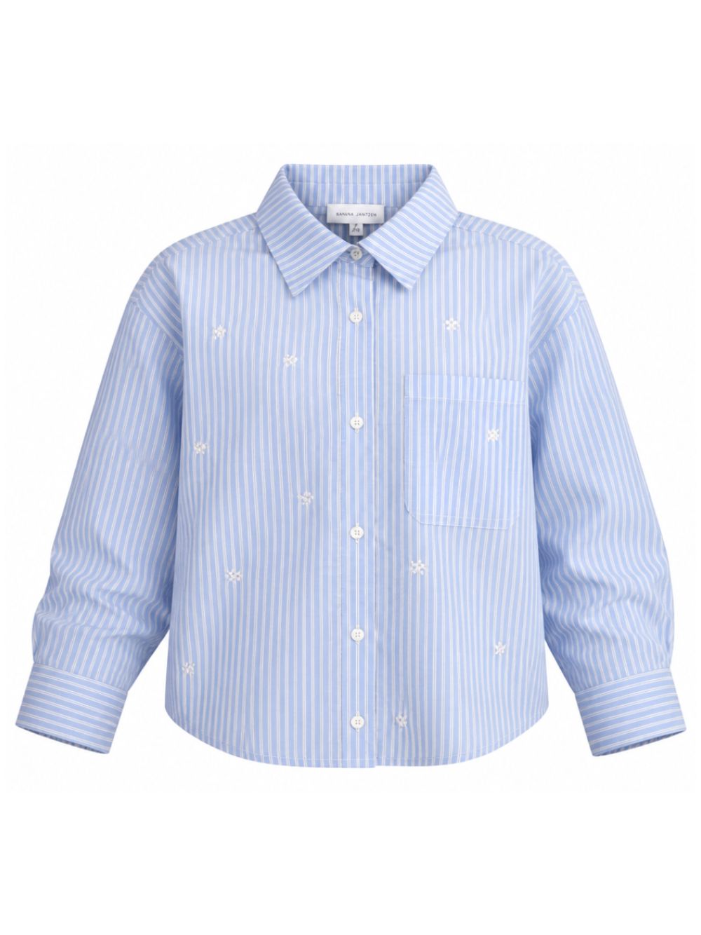 Camicia per bambina The Marc Jacobs Kids azzurra con design a righe W61017 794 THE MARC JACOBS KIDS 