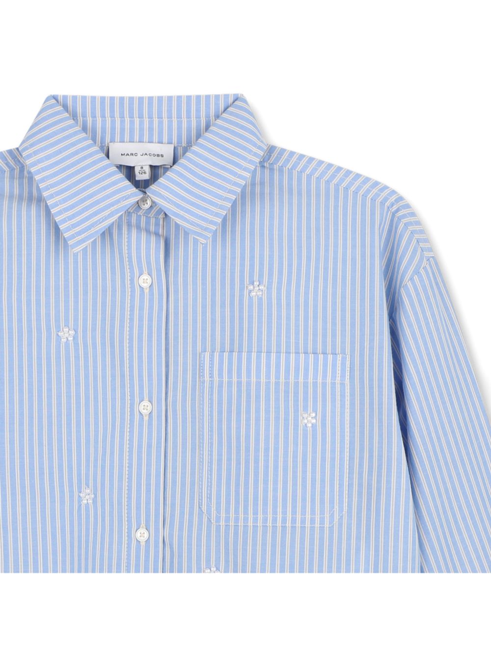 Camicia per bambina The Marc Jacobs Kids azzurra con design a righe W61017 794 THE MARC JACOBS KIDS 