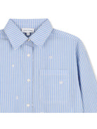 Camicia per bambina The Marc Jacobs Kids azzurra con design a righe W61017 794 THE MARC JACOBS KIDS 