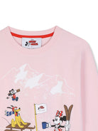 T-shirt per bambina The Marc Jacobs Kids x Disney rosa con stampa grafica sul davanti W61022 475 THE MARC JACOBS KIDS 