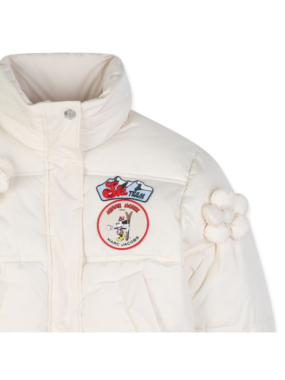 Giubbino per bambina The Marc Jacobs Kids x Disney bianco con stampa Minni Mouse W61024 148 THE MARC JACOBS KIDS 