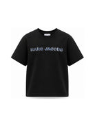 T-shirt per bambini The Marc Jacobs Kids nera con stampa logo W61025 09B THE MARC JACOBS KIDS 