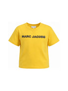 T-shirt per bambini The Marc Jacobs Kids gialla con stampa logo W61025 526 THE MARC JACOBS KIDS 