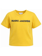 T-shirt per bambini The Marc Jacobs Kids gialla con stampa logo W61025 526 THE MARC JACOBS KIDS 