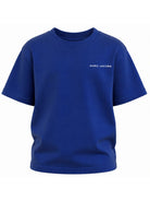 T-shirt per bambino The Marc Jacobs Kids blu con logo sul davanti W61030 841 THE MARC JACOBS KIDS 