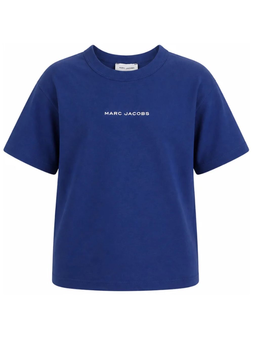 T-shirt per bambino The Marc Jacobs Kids blu con logo sul davanti W61030 841 THE MARC JACOBS KIDS 