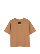T-shirt per bambino The Marc Jacobs Kids marrone con stampa popcorn sul davanti W61031 213 THE MARC JACOBS KIDS 