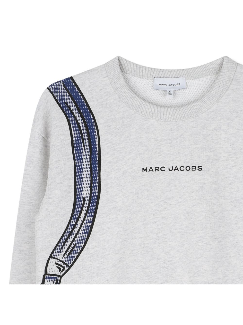 Felpa per bambino The Marc Jacobs Kids grigia con stampa zaino posteriore W61036 A18 THE MARC JACOBS KIDS 