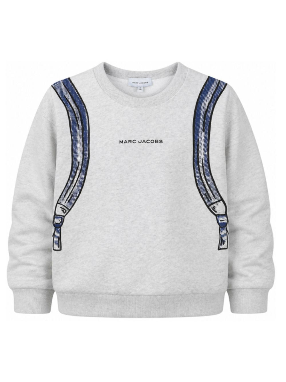 Felpa per bambino The Marc Jacobs Kids grigia con stampa zaino posteriore W61036 A18 THE MARC JACOBS KIDS 