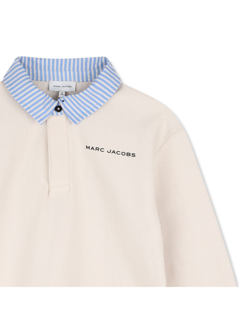 Felpa per bambino The Marc Jacobs Kids beige con colletto a righe W61038 24B THE MARC JACOBS KIDS 