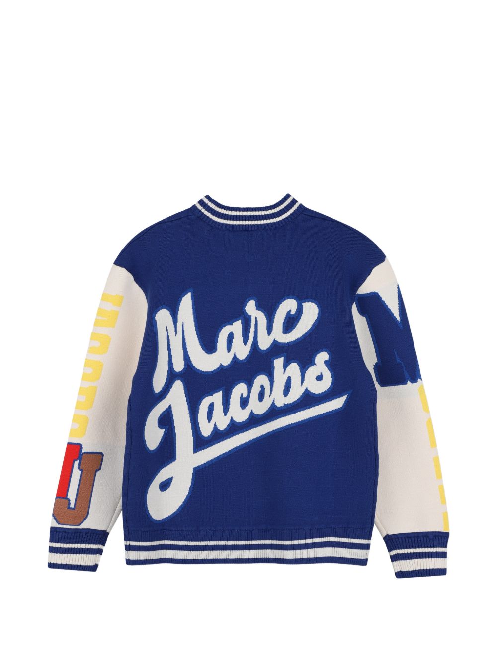 Felpa per bambino The Marc Jacobs Kids blu in stile varsity W61043 841 THE MARC JACOBS KIDS 