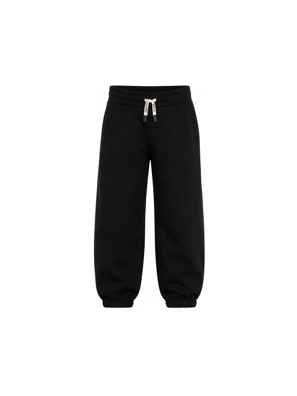 Pantaloni per bambino The Marc Jacobs Kids neri con stampa logo sul retro W61048 09B THE MARC JACOBS KIDS 