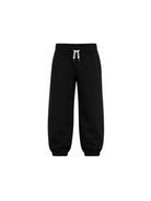 Pantaloni per bambino The Marc Jacobs Kids neri con stampa logo sul retro W61048 09B THE MARC JACOBS KIDS 