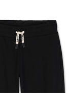 Pantaloni per bambino The Marc Jacobs Kids neri con stampa logo sul retro W61048 09B THE MARC JACOBS KIDS 