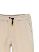 Pantaloni per bambino The Marc Jacobs Kids beige con stampa logo sul retro W61049 184 THE MARC JACOBS KIDS 