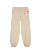 Pantaloni per bambino The Marc Jacobs Kids beige con stampa logo sul retro W61049 184 THE MARC JACOBS KIDS 