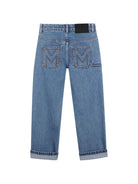 Jeans per bambino The Marc Jacobs Kids denim con logo sul davanti W61053 Z10 THE MARC JACOBS KIDS 
