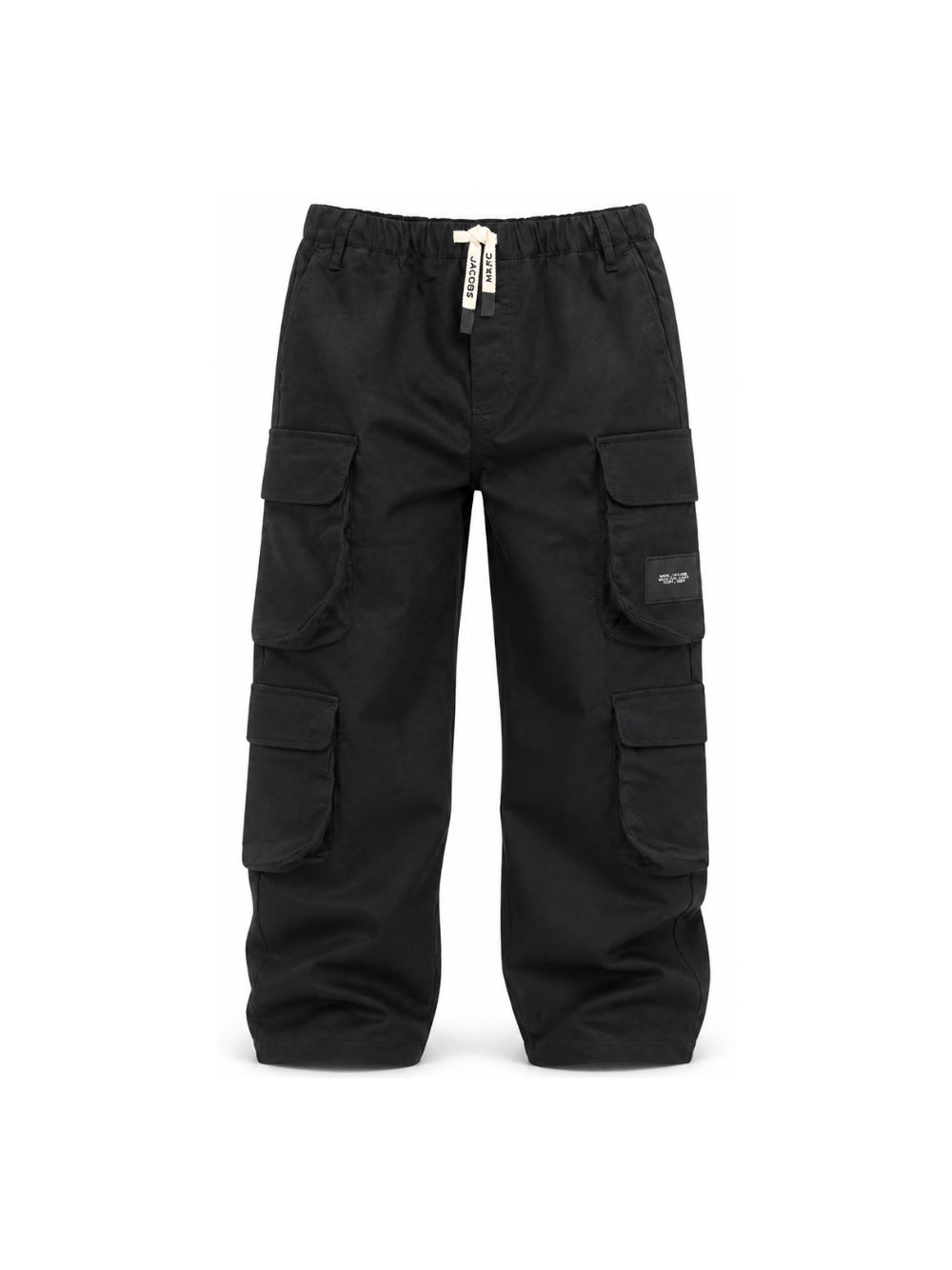 Cargo per bambino The Marc Jacobs Kids nero con applicazione laterale con logo W61054 09B THE MARC JACOBS KIDS 
