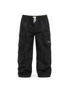 Cargo per bambino The Marc Jacobs Kids nero con applicazione laterale con logo W61054 09B THE MARC JACOBS KIDS 